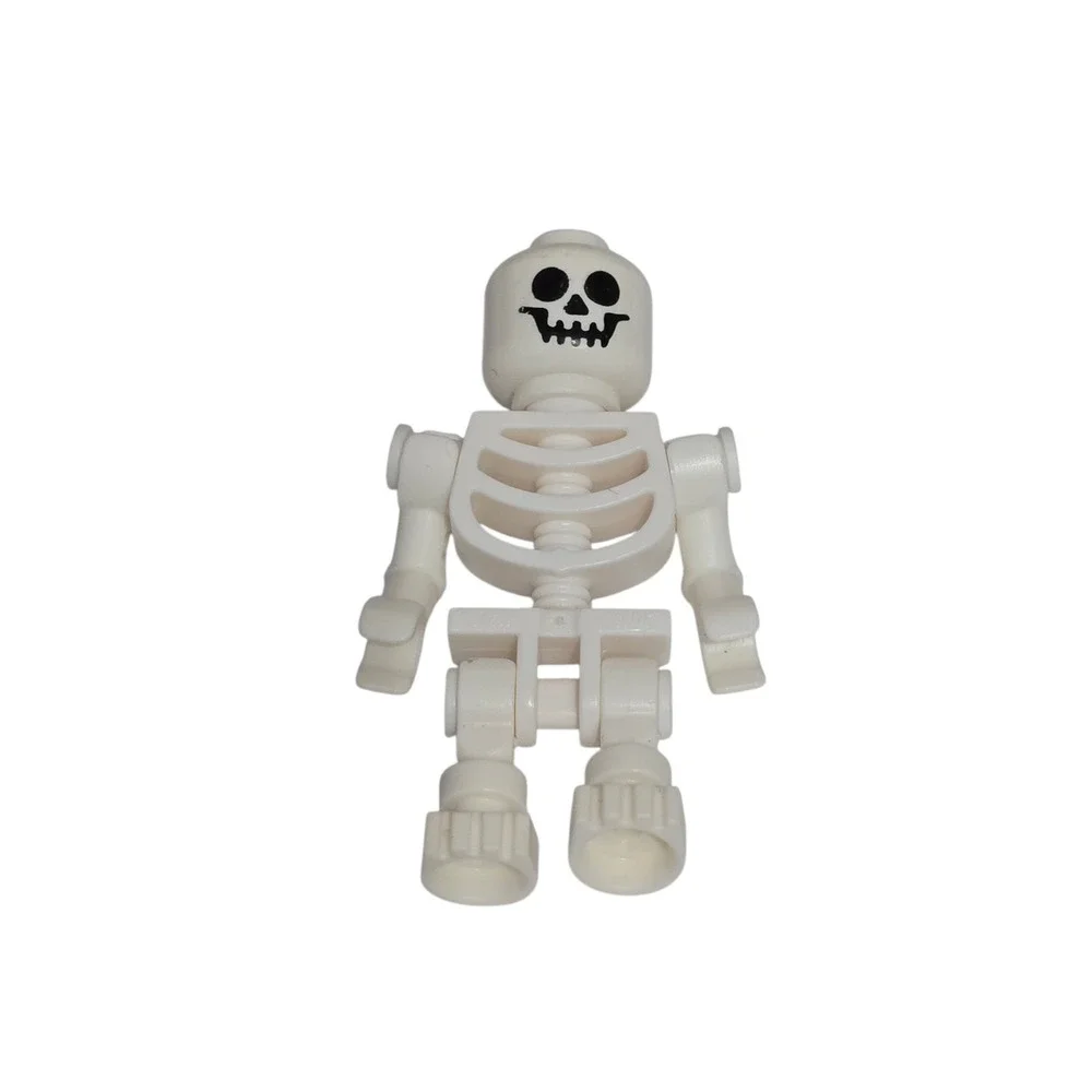 LEGO Skeleton‎ Minifigure White Classic gen001 Castle Pirates Halloween Figure